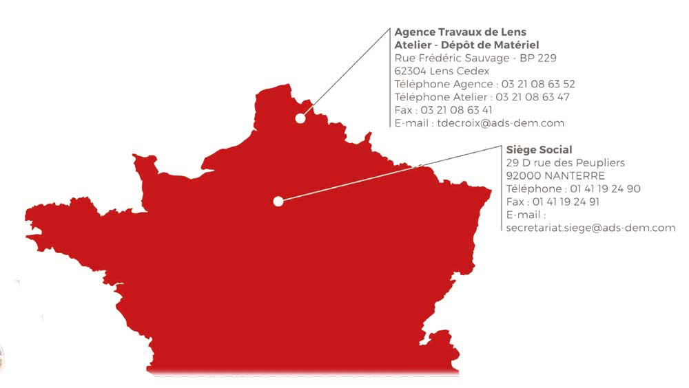 carte implantation